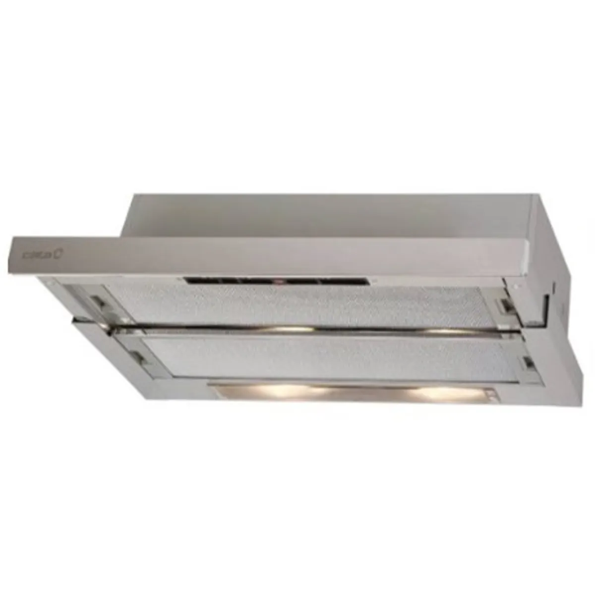 Cata TF-5260 ALU LED páraelszívó 50/60 cm, LED világítás, mechanikus tolókapcsoló, 350 m3/h, 54-68 dB, energiaosztály E #1