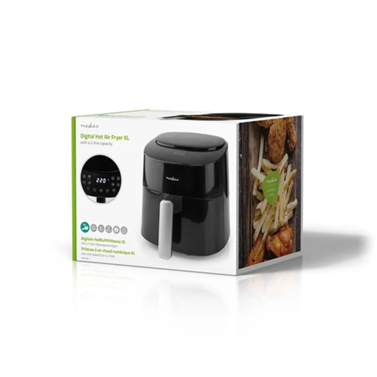 Nedis KAAF160BK forrólevegős sütő 4,2 l 1300 W érintésvezérlés 8 program #8