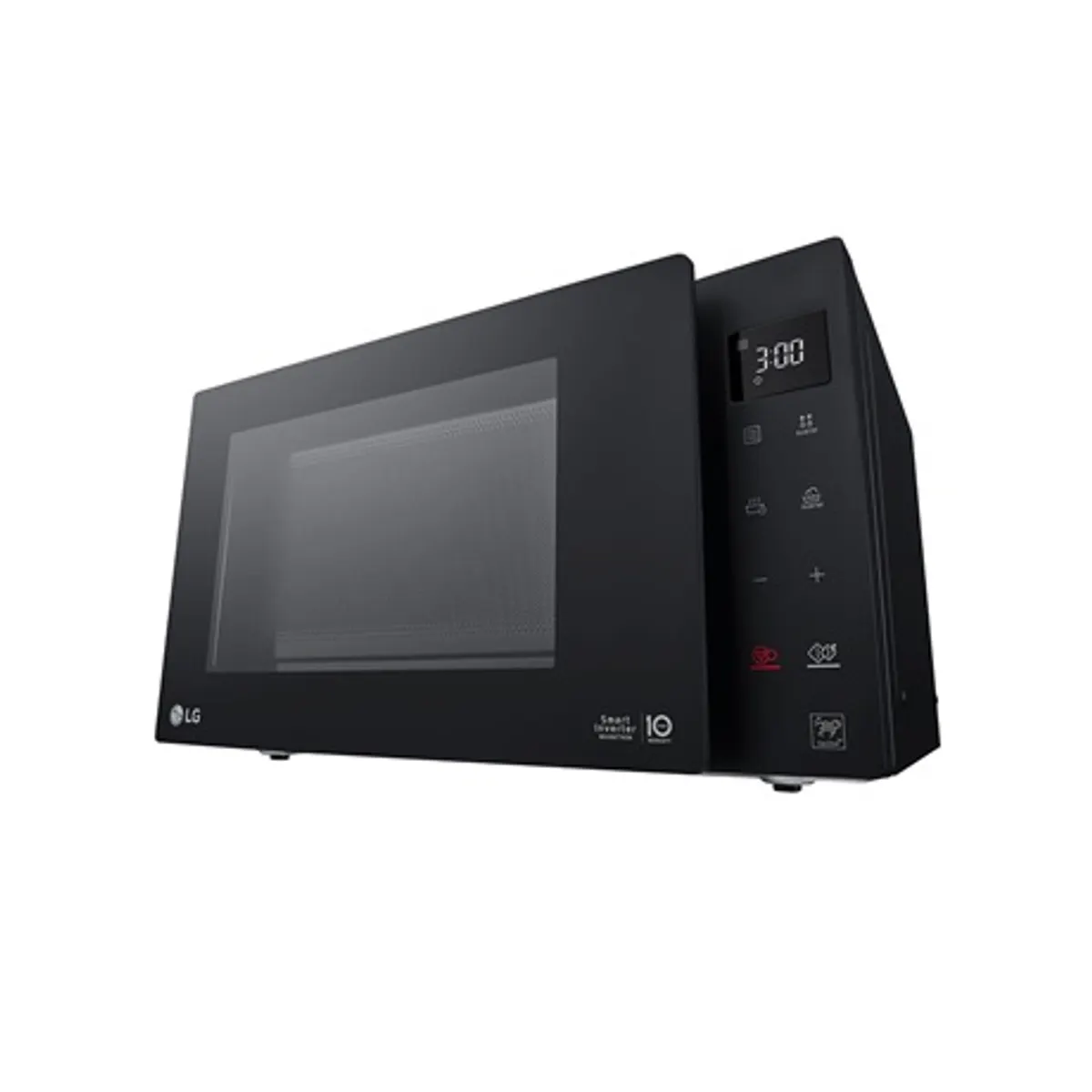 LG MS2336GIB mikrohullámú sütő 23 l 1000 W EasyClean bevonat Smart Inverter fehér LED gyors kiolvasztás gyerekzár rejtett fogantyú fekete #3