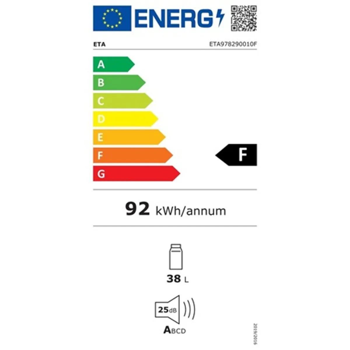 Eta 978290010F borhűtő 12 palack 38 l 12-18 °c led kijelző érintésvezérlés termoelektromos zaj 24 db 55 w fekete rozsdamentes keret #3