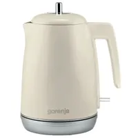 Gorenje K15RL vízforraló 1,7 l 2200 W inox belső 360 fokban elforgatható edény automatikus kikapcsolás bézs