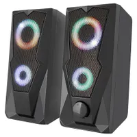 Yenkee YSP 2003RGB Hangfal 2.0 RGB USB 5V 1A 2x 2.5in hangszóró 4ohm 160Hz-20kHz 6W RMS #4