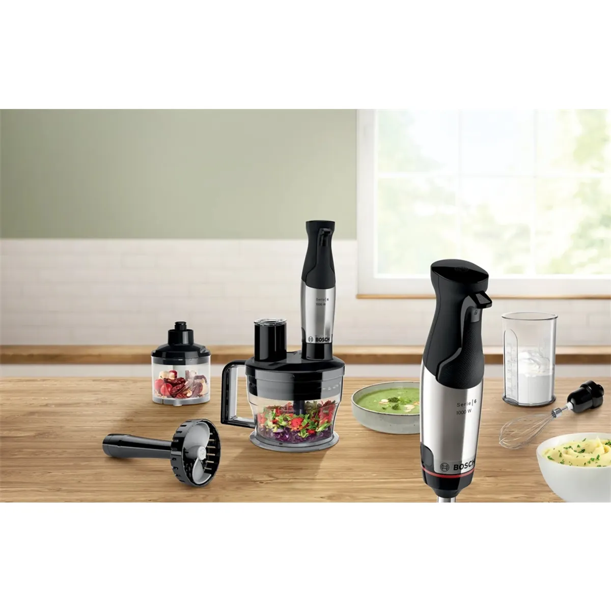 Bosch MSM6M673 ErgoMaster Serie6 botmixer 1000 W egykezes működtetés kerámia csatlakozó QuattroBlade System Pro #9