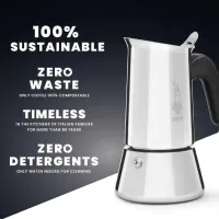 Bialetti 7255/CN VENUS Venus kotyogós kávéfőző 6 adag rozsdamentes acél 240 ml indukciós főzőlapokon használható #8