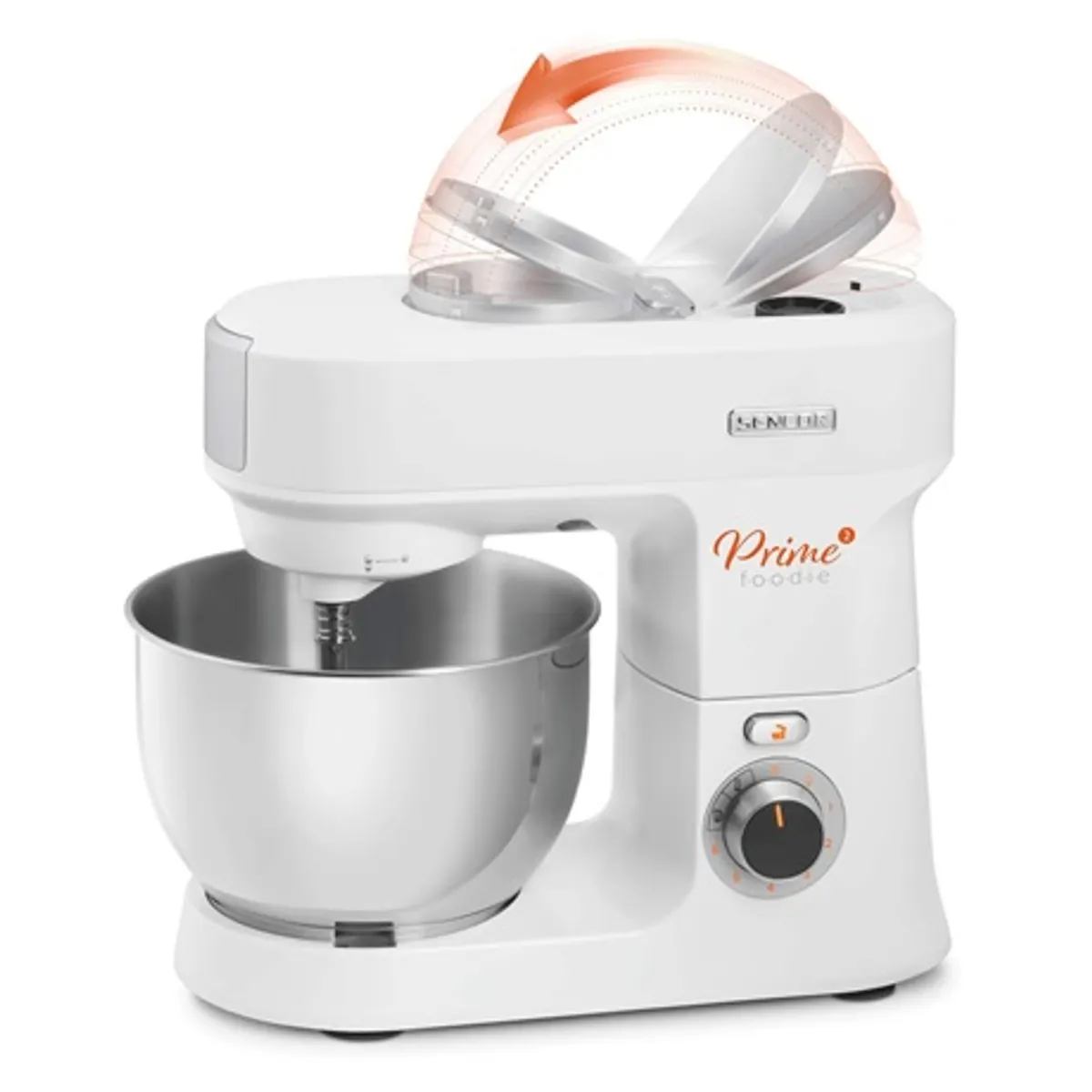 Sencor STM 3760WH Konyhai robotgép 1000 W 4,5 l rozsdamentes edény 6 fokozat PULSE NutriSmart 2 program LED 1,5 l üvegedény #6