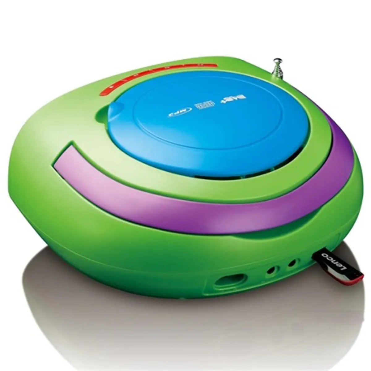 Lenco SCD-70 hordozható cd-s rádiómagnó dab rádióval usb lejátszás mp3 wma támogatás lcd kijelző 2 hangszóró 2 w rms #6