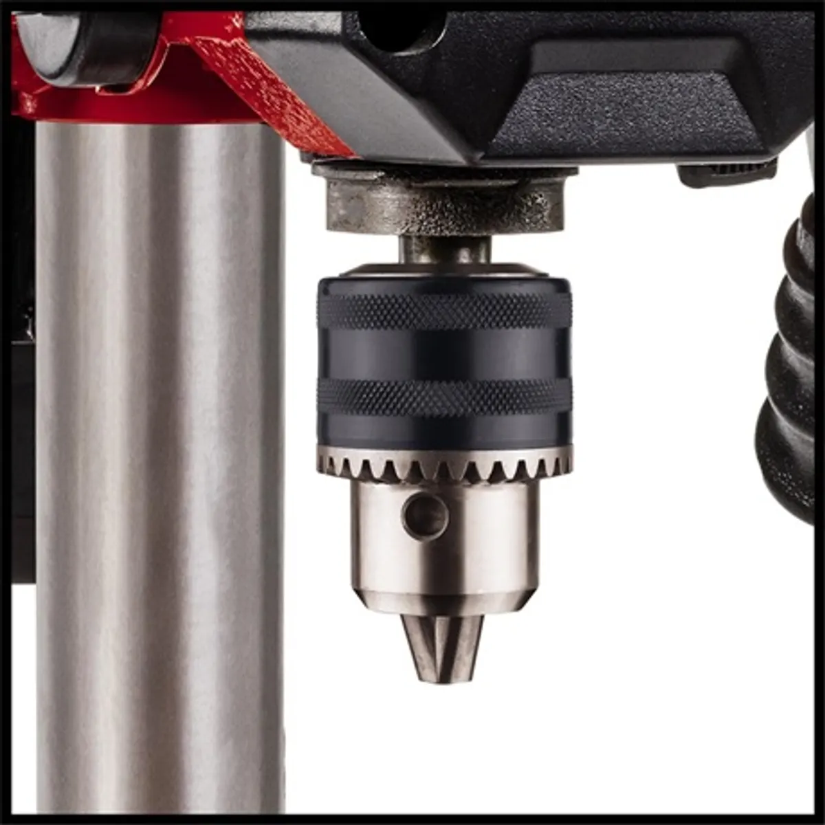 Einhell TC-BD 500 állványos fúrógép 500 W max 9 fokozat 300-2410 min-1 B16 1,5-13 mm mélységütköző 50 mm golyóscsapágyas fúróorsó 45 fokos dönthető asztal #1