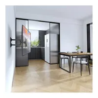 Stell SHO 4540 fali konzol kihúzható teherbírás 20 kg 23-42" VESA 75x75 100x100 200x100 200x200 dőlés 10 forgás 90 fok fekete #6