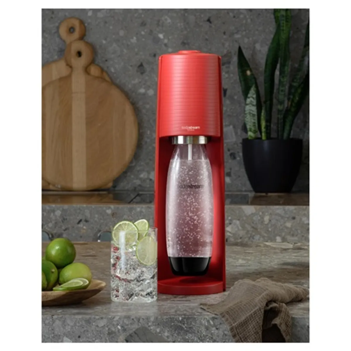 Sodastream TERRA RED CQC Terra piros Quick Connect 1L palack mosogatógépben mosható #4