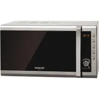 Sencor SMW6001DS mikrohullámú sütő 700W 20L rozsdamentes acél ház digitális kijelző automata olvasztás gyorsindítás 5 teljesítményszint gyerekzár #1