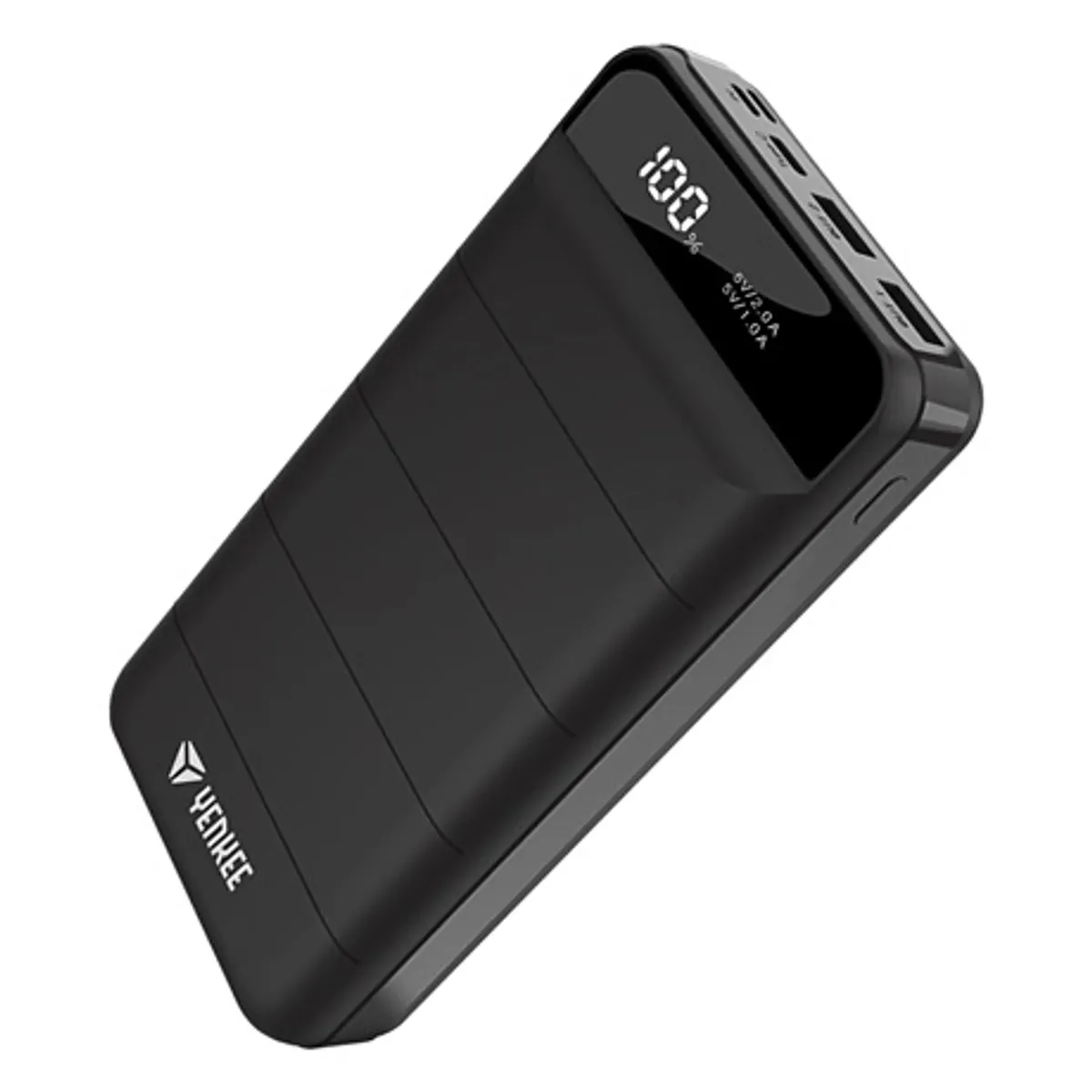 Yenkee YPB 3010 Powerbank 30 000 mAh USB-C bemenet Micro USB bemenet Lightning LCD kijelző 2x USB kimenet QC 2.0 és 3.0 45W Power Delivery #1