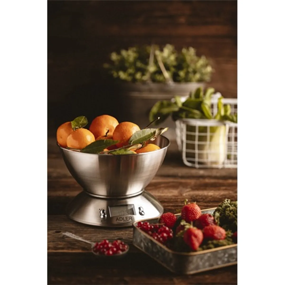 Adler AD3134 tálas konyhai mérleg 5 kg/1 g, 2L rozsdamentes tál, LCD, kg/lb/oz, tara, automatikus kikapcsolás, 100 perces időzítő, riasztó #4