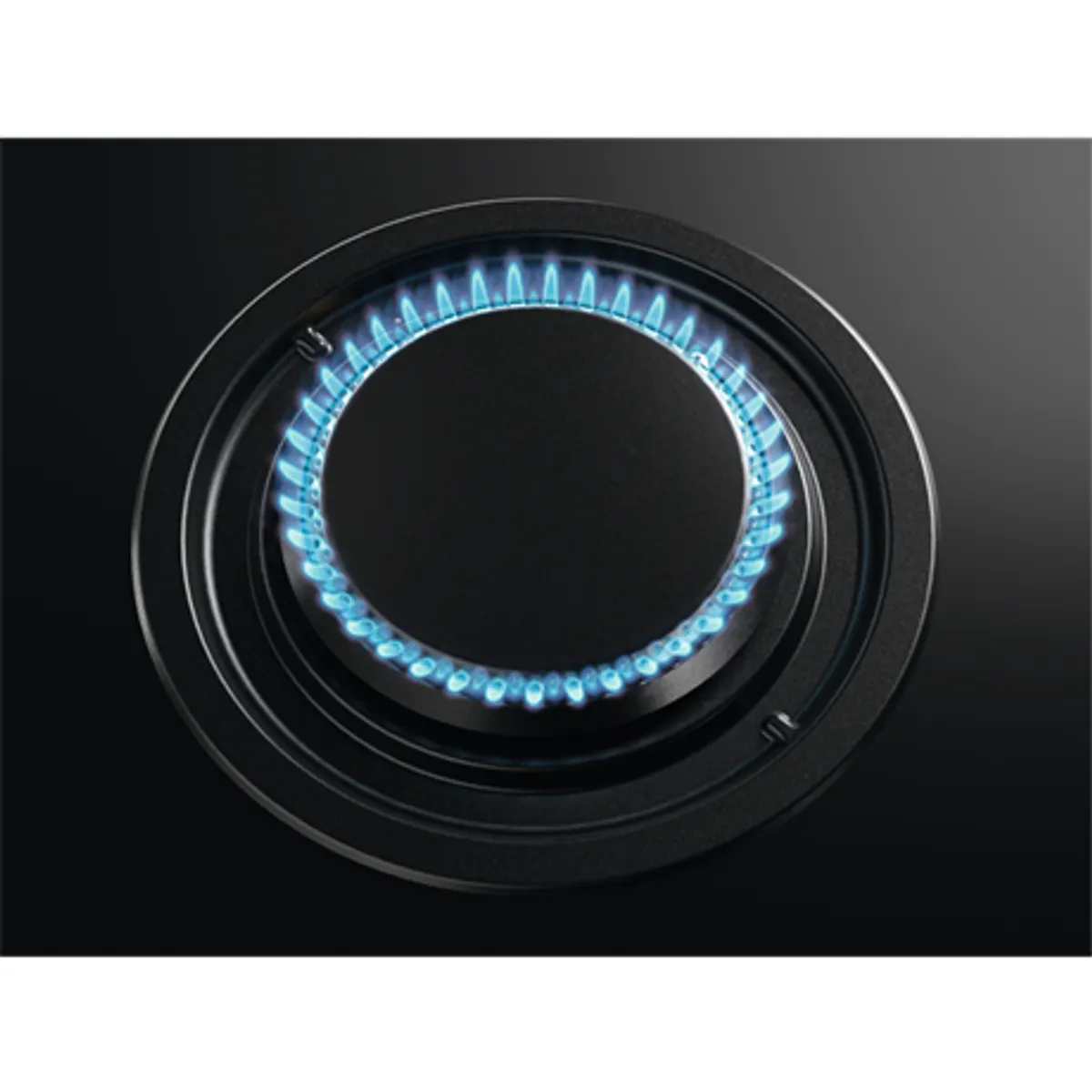 AEG HKB75453NB gázfőzőlap üveglapos fekete 74 cm 4 égő 5 kovácsoltvas edénytartó 9 lépéses gombos vezérlés StopGo 220-240V #5