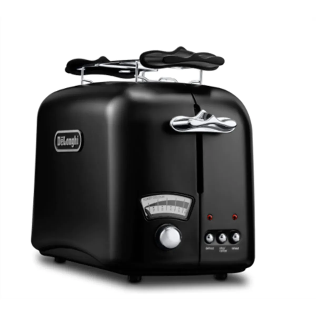 Delonghi CT021.BK1 Argento kenyérpirító fekete 6 fokozatú pirítás, kiolvasztás, újramelegítés, bagel #1
