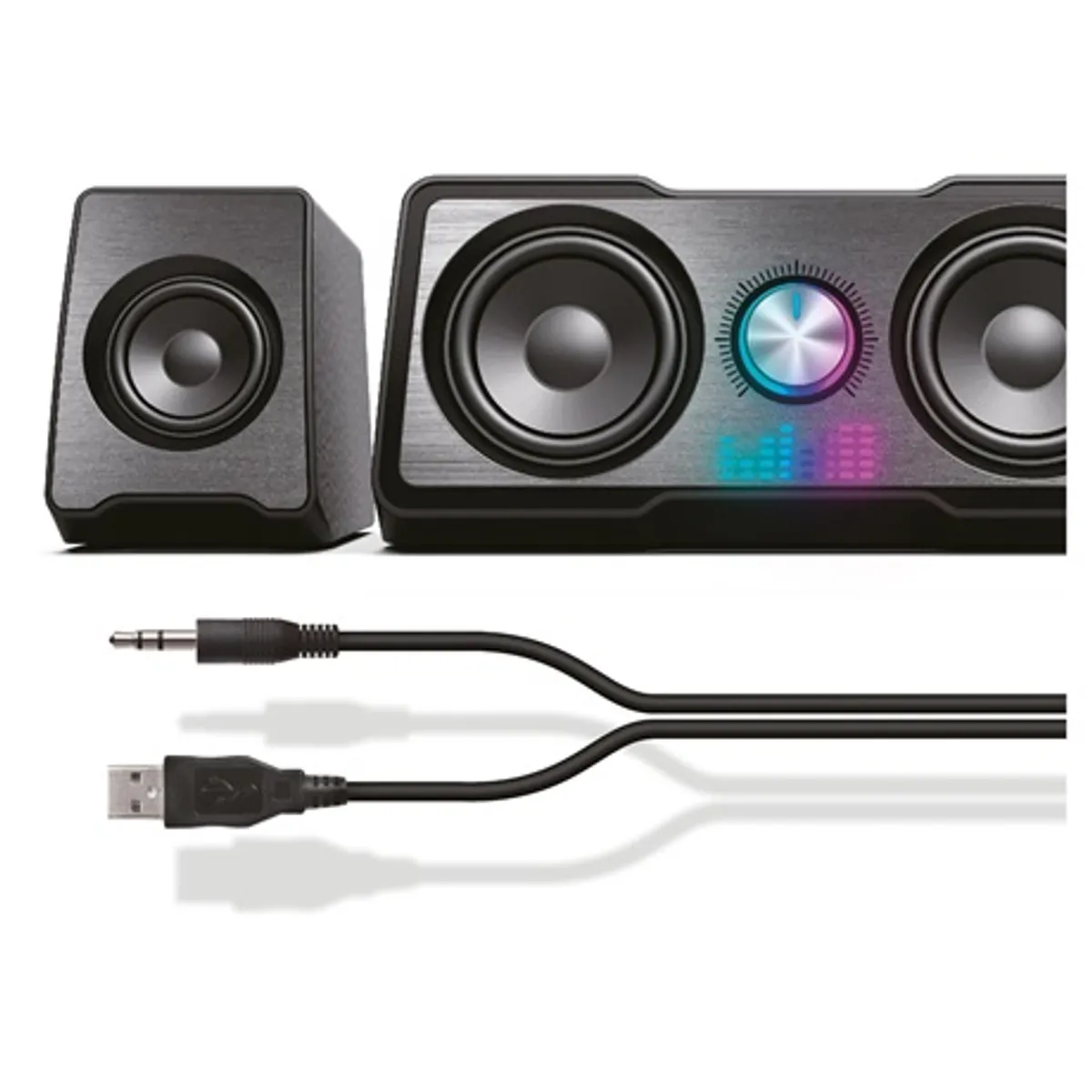 Yenkee YSP 215BK hangszóró 2x3" 2x2" USB 5V 1A 150Hz-20kHz #4