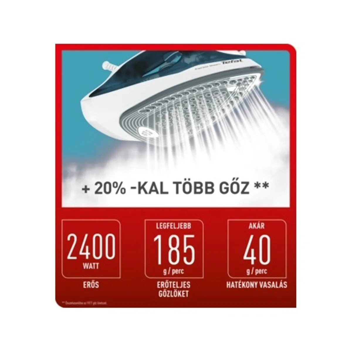 Tefal FV2839E0 Express Steam gőzölős vasaló 2400 W 185 g perces gőzteljesítmény 270 ml kerámia vasalótalp #5
