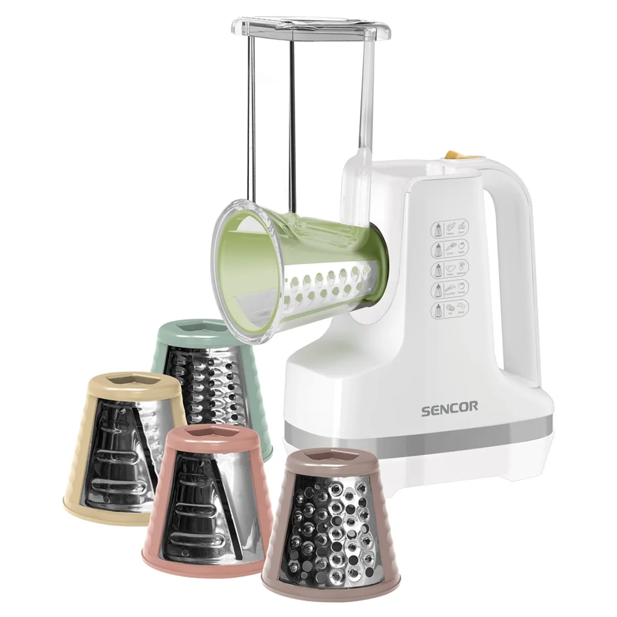 Sencor SSG 4300WH Szeletelő 5 fémből készült betét, 150 W, 56 mm betöltőnyílás #1