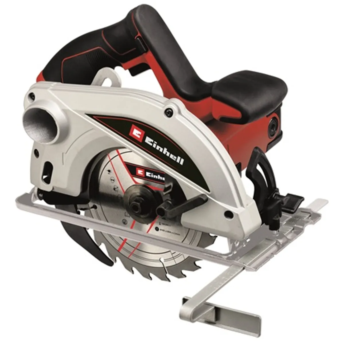Einhell TC-CS 1250 kézi körfűrész 165 mm 16 mm tengelyfurat 24 fogú fűrészlap 5500 min-1 1250 W vágásmélység 90-nél 55 mm 45-nél 38 mm #1