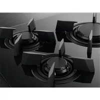 AEG HKB75453NB gázfőzőlap üveglapos fekete 74 cm 4 égő 5 kovácsoltvas edénytartó 9 lépéses gombos vezérlés StopGo 220-240V #3