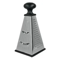 Metaltex MX194616 univerzális reszelő négy oldalú, csúszásmentes szilikon aljú, rozsdamentes acél, fogóval #1