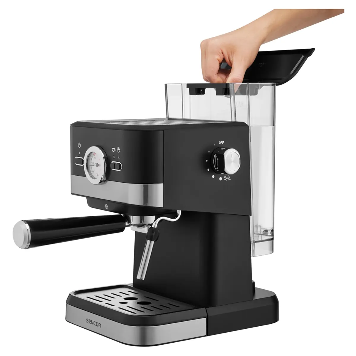 Sencor SES 1721BK Eszpresszó karos kávéfőző 20 bar 1,5 L 1050 W #9