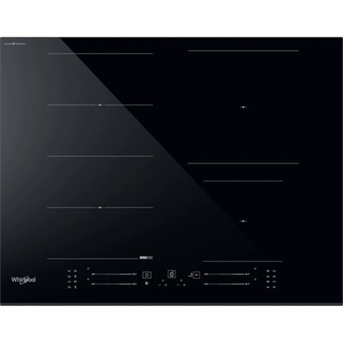 Whirlpool WF S4665 CPBF Főzőlap beépíthető indukciós 4 zóna, zónánkénti slider, 65 cm, Clean Protect felület, Power Management #1
