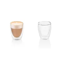 Eta 418193010 duplafalú cappuccino pohár boroszilikát üveg 240 ml 2 db #1