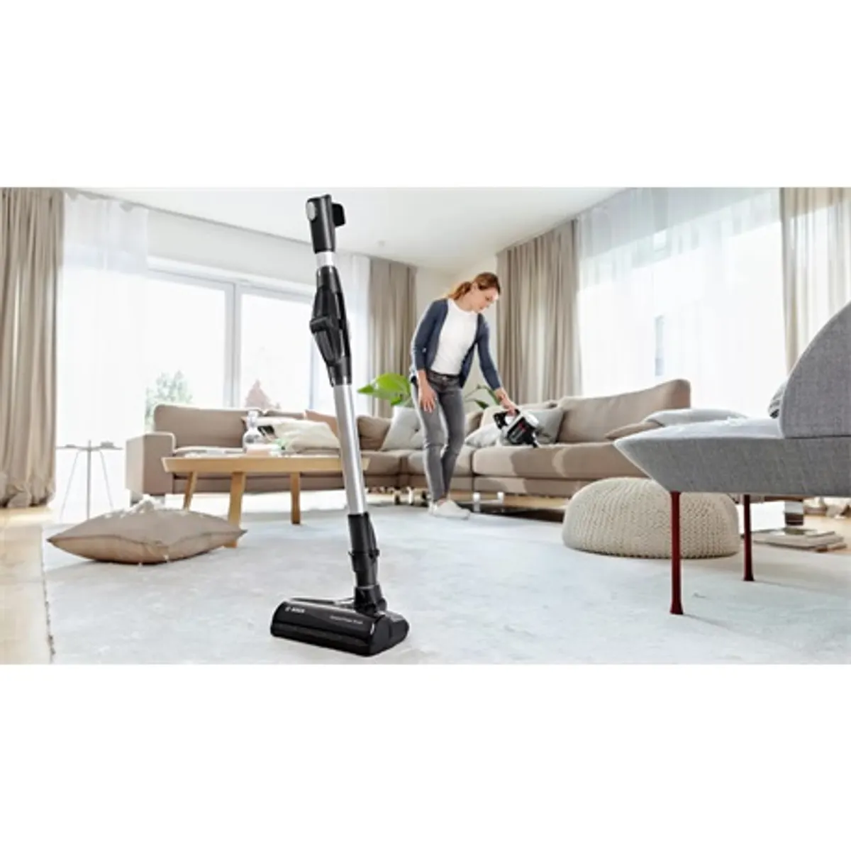 Bosch BBS711W Unlimited 7 akkumulátoros porszívó 18 V Li-Ion 3 Ah, 40 perc, AllFloor DynamicPower Brush LED, 2in1 kárpitszívó és bútorkefe #5