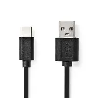 Nedis CCGL60600BK10 USB A - USB C kábel, USB 2.0, 15W, hossz 1 m