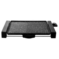 Sencor SBG 108BK asztali grill 2 grillsütőfelület, 47x31 cm, 100-220 C, 2300 W, tapadásmentes, kivehető olajtálca, hőszigetelt fogantyú #1