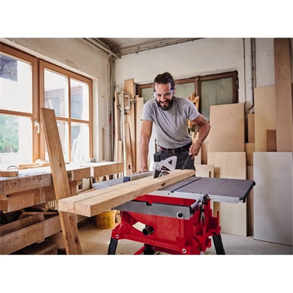 Einhell TC-TS 2225 U Asztali körfűrész 254 mm fűrészlap, 1800 W, lágyindítás, 0-45° dőlés, 55-80 mm #6