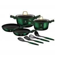 Berlinger Haus BH7039 Emerald Collection 10 részes edénykészlet kovácsolt alumínium 3 rétegű titán bevonat indukciós talp #1