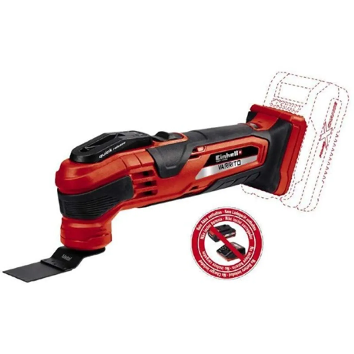 Einhell Varrito - Solo Akkus multifunkciós szerszám Power X-Change 12 fokozatú szerszámbefogó Softgrip 22000-40000 min-1 #2