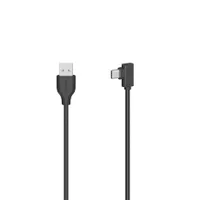Hama 00200646 USB 2.0 Type-C USB-A adatkábel derékszögű 0,75 m kettős árnyékolás fekete #1