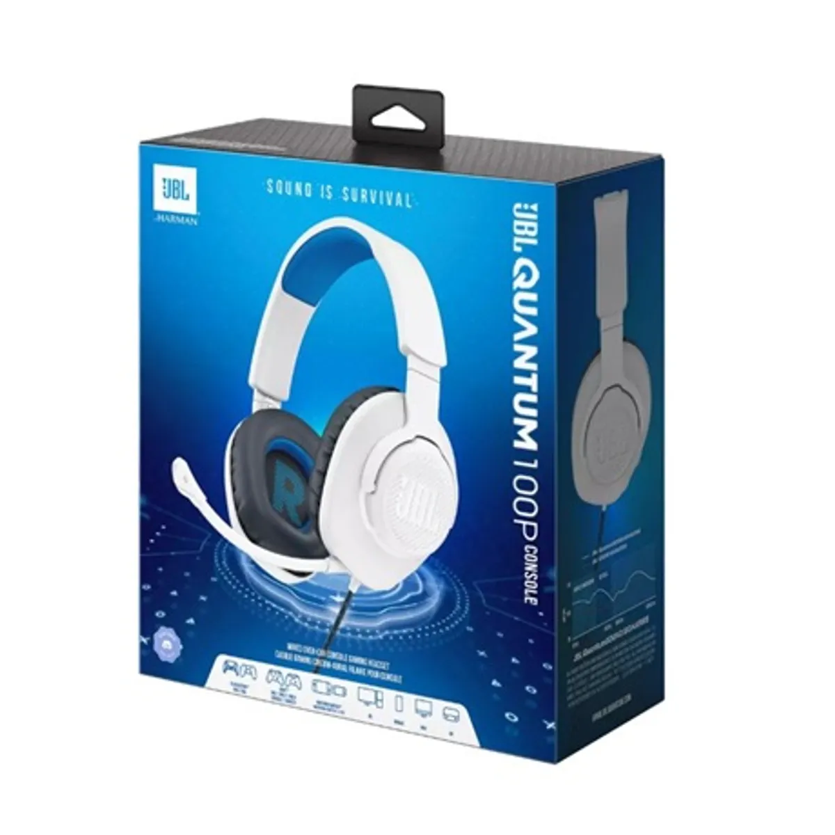 Jbl QUANTUM 100 FEHÉR KÉK Quantum 100 #8