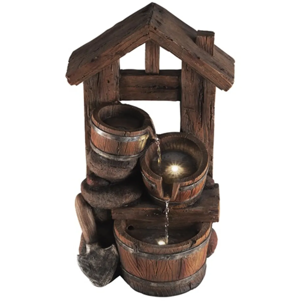 Home by Somogyi WF 02 Csobogó polyresin beltéri melegfehér led hálózati adapterrel 30,5 x 47,8 x 25,5 cm #1