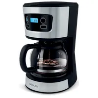 Sencor SCE3700BK filteres kávéfőző 6 csésze 0,75 l LCD kijelző kivehető szűrő hőszigetelt kancsó #1