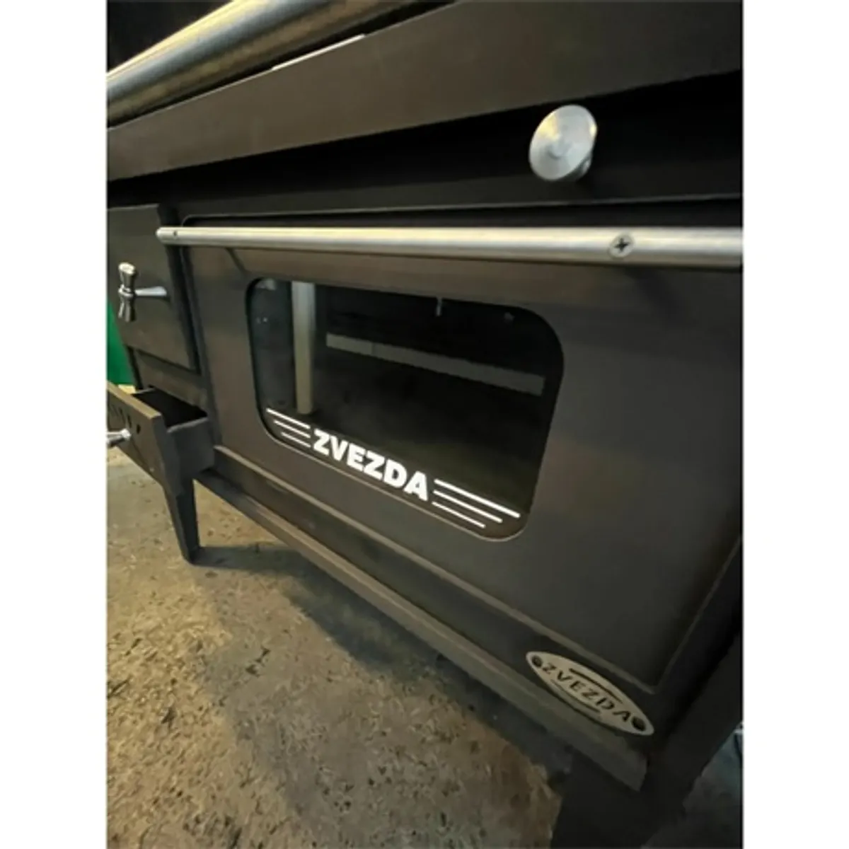 Warnex NARODNA SP GLASS sparhelt 6 kW szürke 820x660x420 mm sütőtér 210x410x400 mm tűztér 200x380x260 mm #5