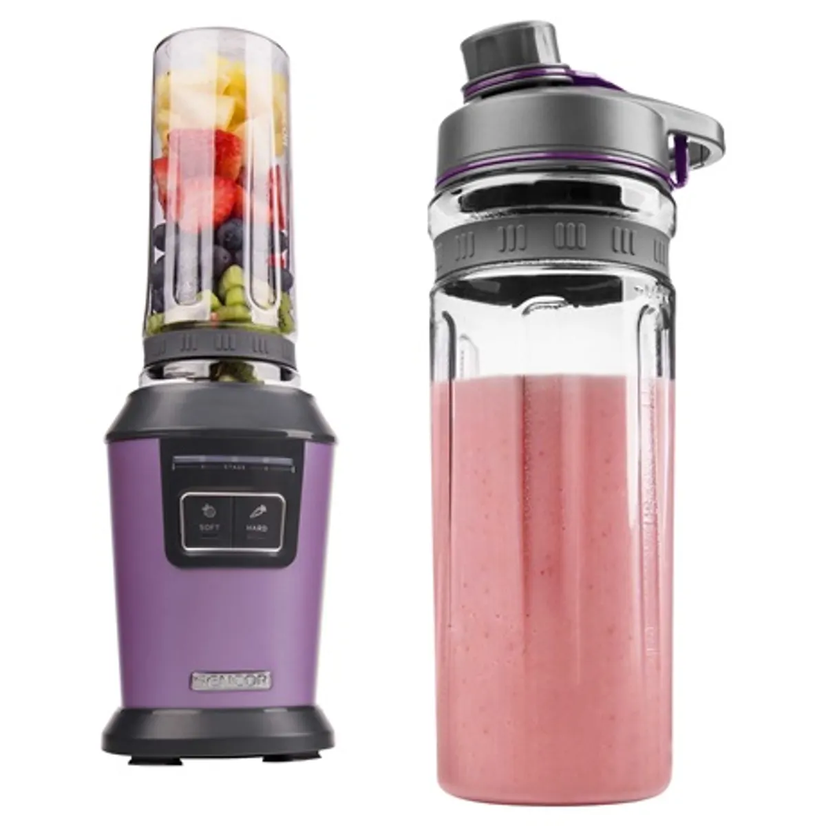 Sencor SBL7173VT smoothie készítő készülék 800 W 2 program puha és kemény vákuum technológia titan bevonatú kések BPA mentes Tritan palackok #6