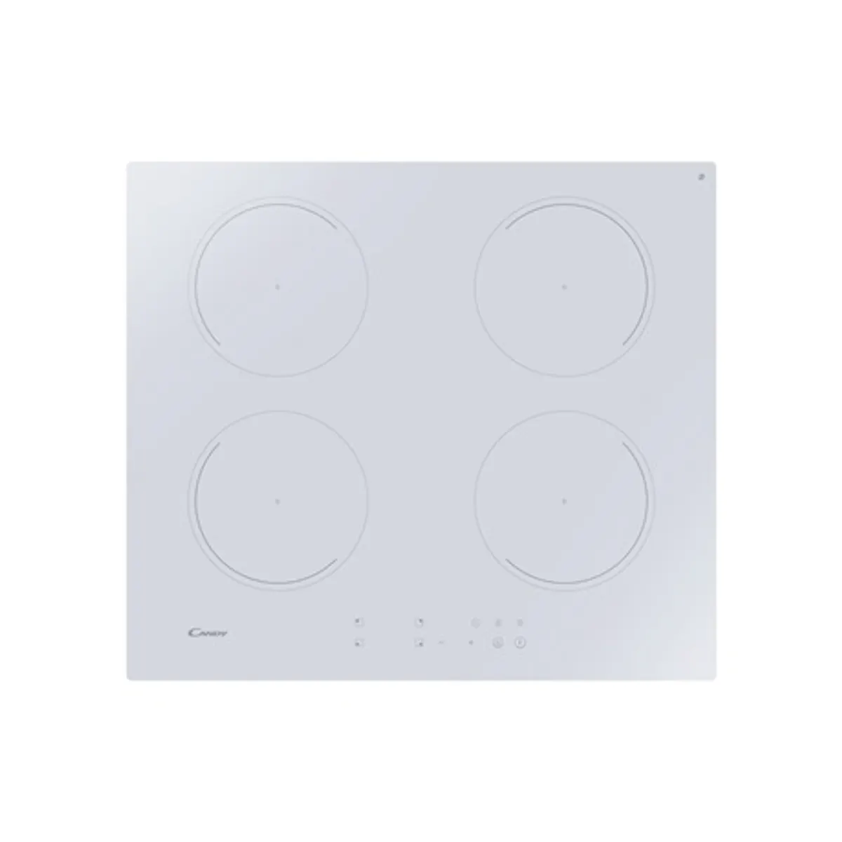 Candy CI642CWTT beépíthető indukciós főzőlap fehér 4 zóna érintő 7400W boosterek 4 gyerekzár időzítő #1