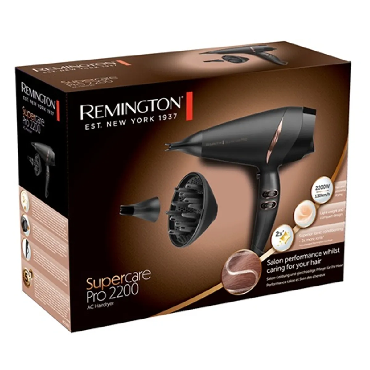 Remington AC7200 Supercare Pro 2200 2200 W AC motor ionos kerámia 130 kmh #2