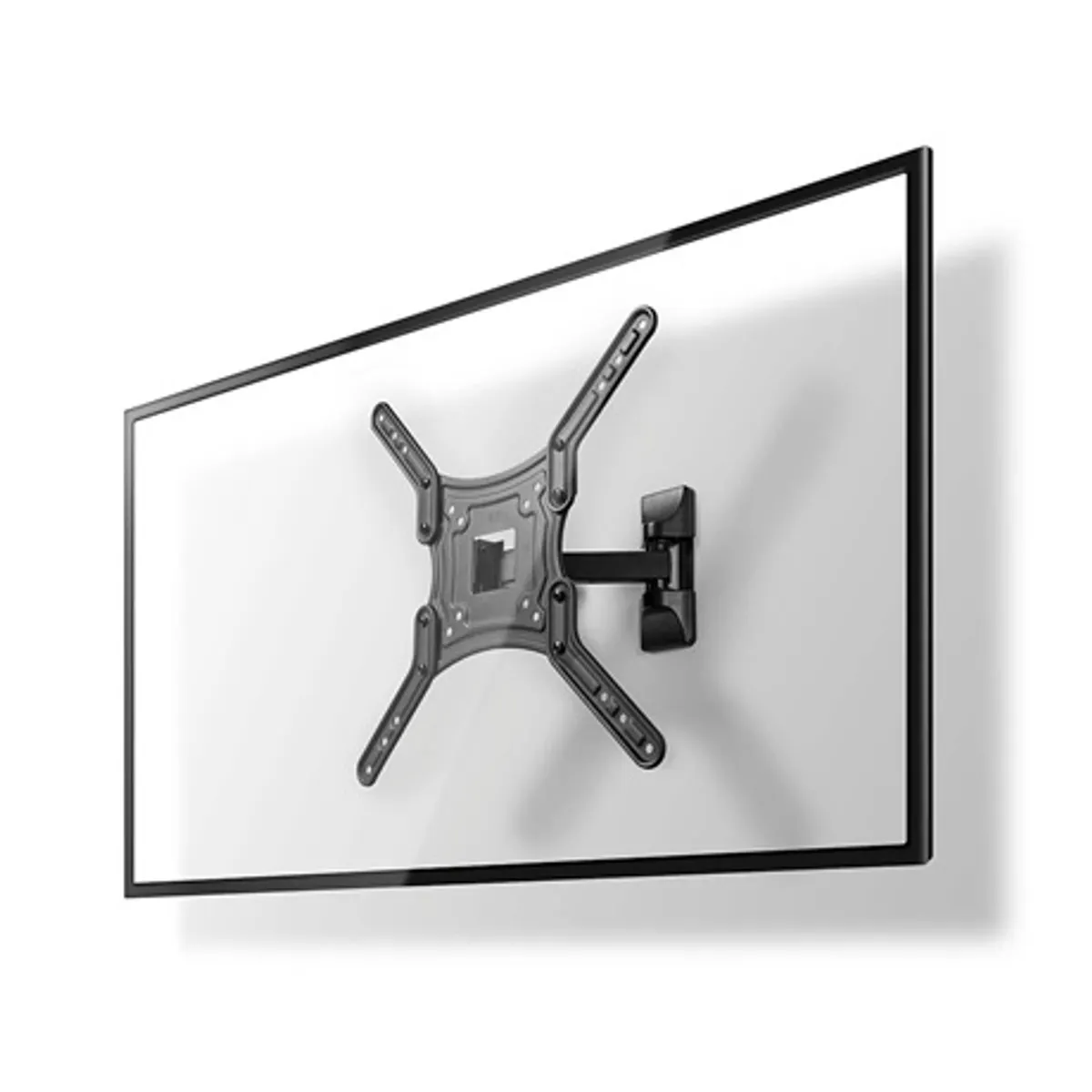 Nedis TVWM1430BK fali TV-konzol 23"-55" 0-180° forgatható 20° dőlésszög max. teherbírás 30 kg VESA 400x200 300x300 400x400 100x100 200x100 200x200 #1