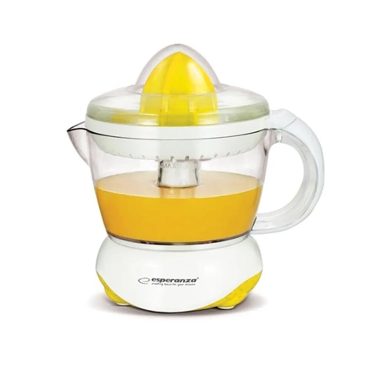 Esperanza EKJ001Y Clementine citromfacsaró 25 W 0.7 L gyümölcshús leválasztó kétirányú kúpforgatás légyűjtő edény #1