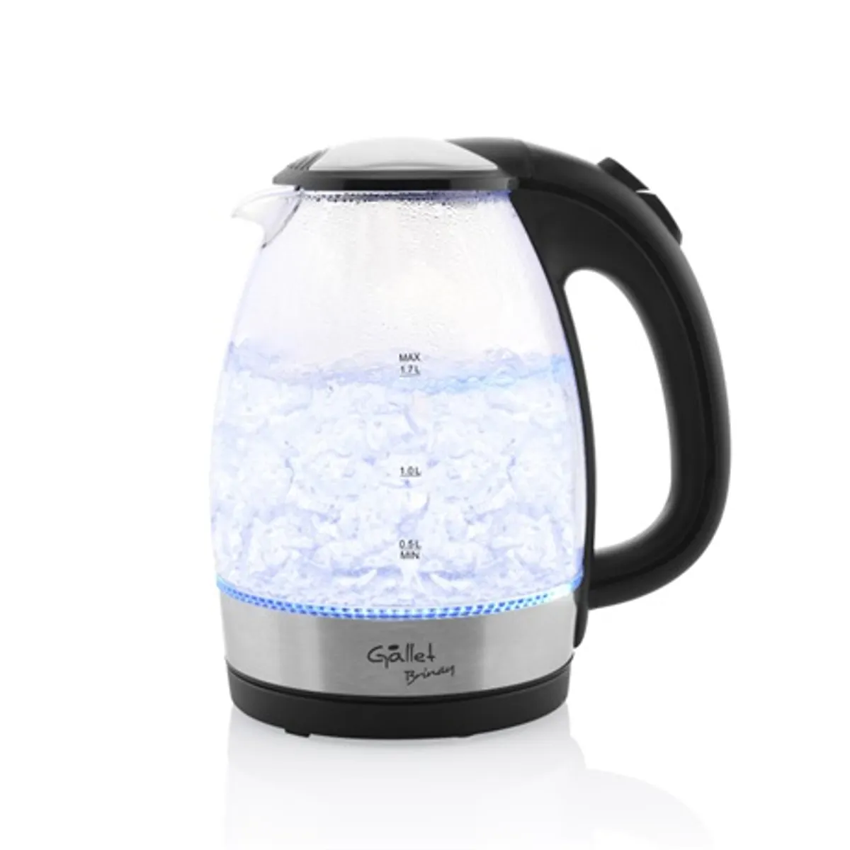 Gallet BOU741 vízforraló 1,7 L 2200 W üveg belső világítással vízkő elleni szűrővel és kettős védelemmel #1