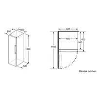 Bosch KSV33VLEP egyajtós hűtőszekrény 324L VitaFresh fiók LED 176x60x65 cm E #6