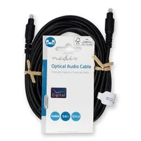Nedis CAGL25000BK50 optikai audió kábel TosLink dugó, hossz 5m, fekete #3