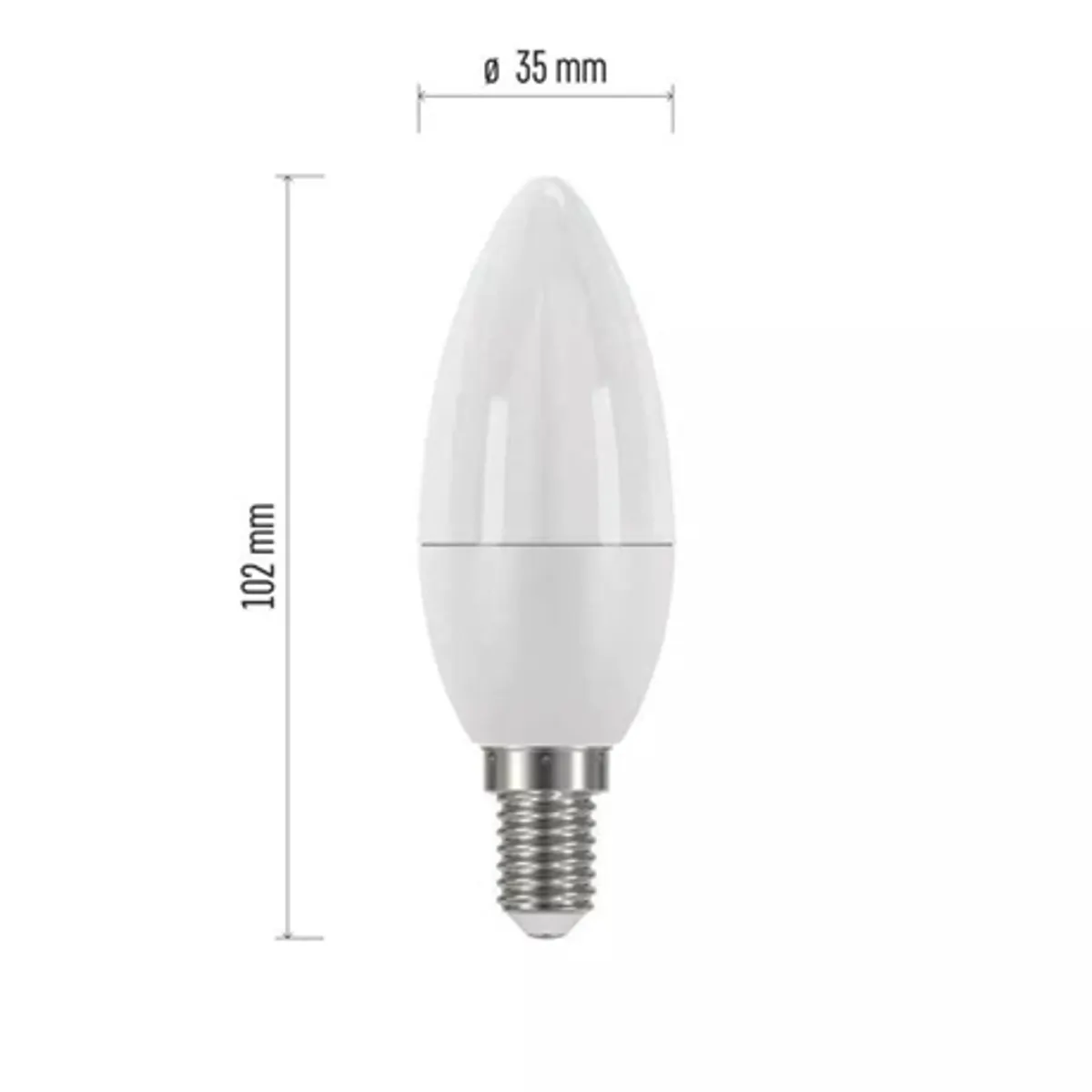 Emos ZQ3221 LED gyertya E14 6W 470lm NW 230V 270deg #2