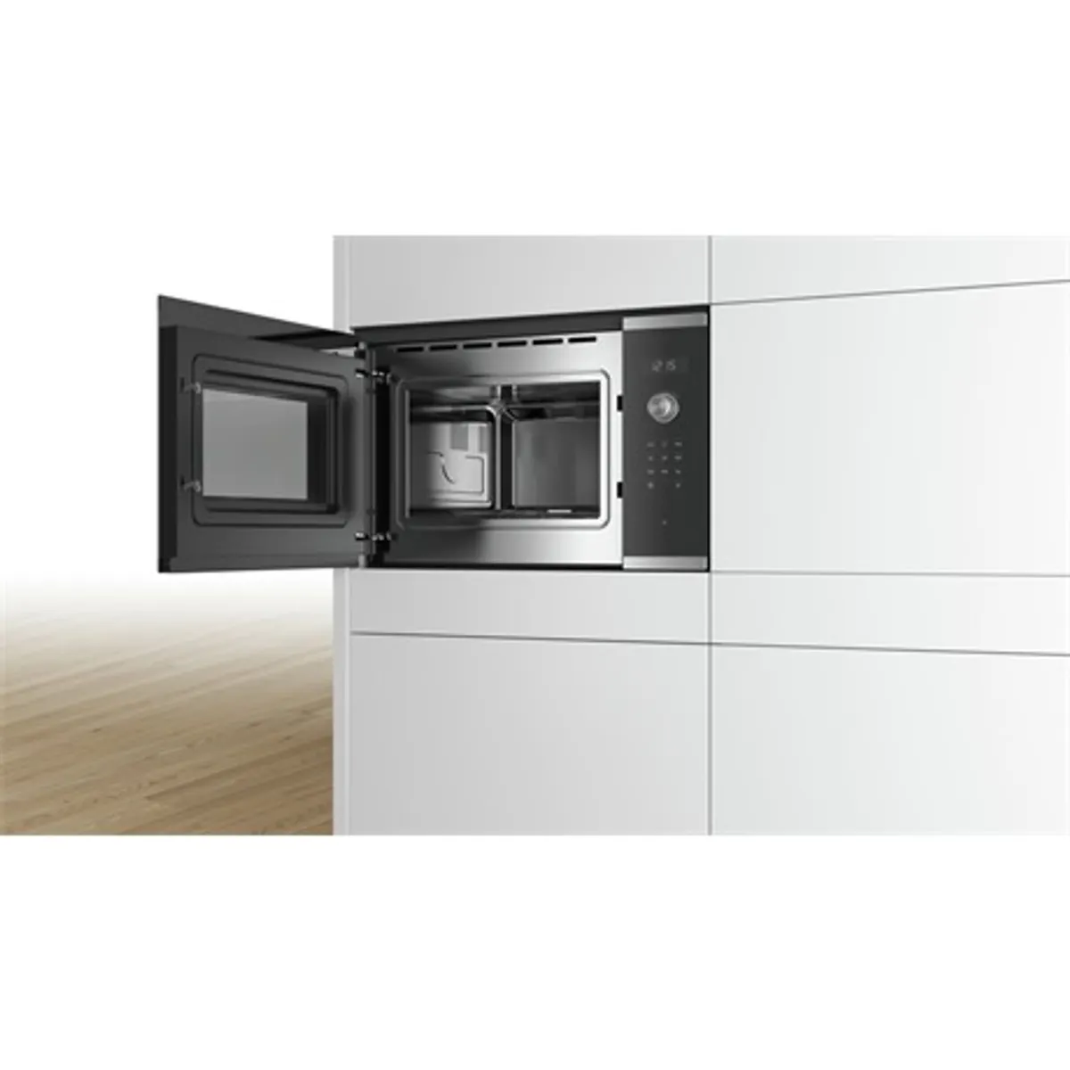 Bosch BFL554MS0 Serie 6 beépíthető mikrohullámú sütő 25 l 900 W 5 fokozat 7 automata program LED kijelző #3