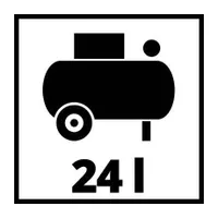 Einhell TC-AC 200/24/8 OF kompresszor 24 L tartály 8 bar olajmentes motor nyomásmérő és gyorscsatlakozó visszacsapó szelep #5