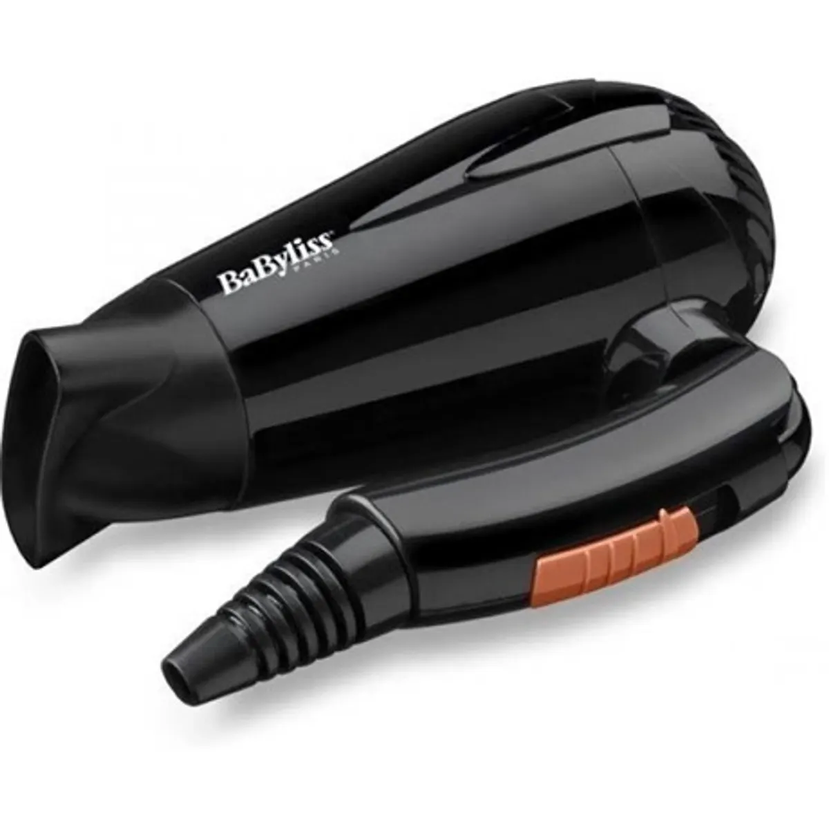 BaByliss 5344E hajszárító utazó 2000W 2 fokozat 2 hőfok behajtható markolat 1,8 m kábel fekete 125V 240V #2